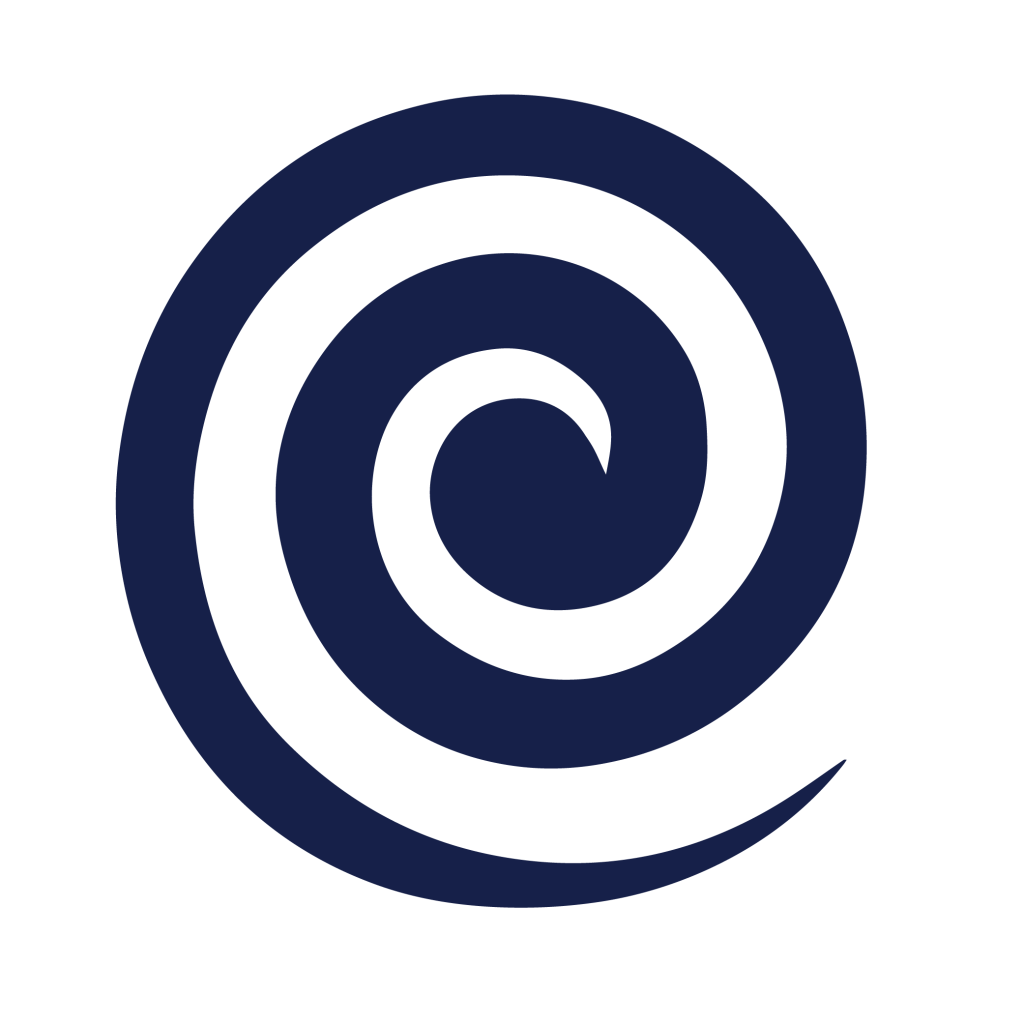 Careerforce logo, with a blue koru